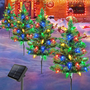Solar-Powered Mini Christmas Treešš
