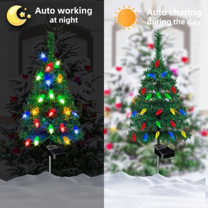 Solar-Powered Mini Christmas Treešš