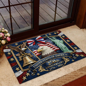 USA 250th Anniversary - Personalized Patriot Doormat