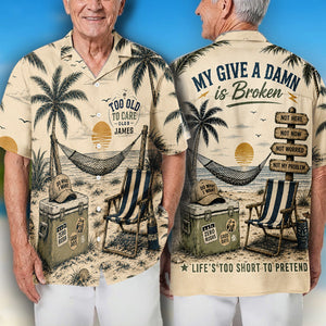Not My Problem - Personalized Funny Hawaiian Shirt
