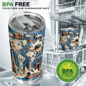 Love Traveling - Personalized Travelling Tumbler