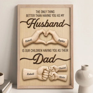 Personalized Poster - Unique Creative Father's Day Gift for Husband and Dad