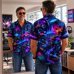 DJ Hawaiian Shirt - Personalized Gifts For Music Lovers
