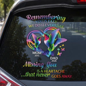 Missing You Is A Heartache That Never Goes Away - Personalized Sticker