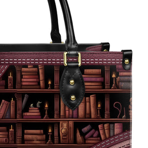 Just A Girl Who Loves Books Personalized Leather Handbag