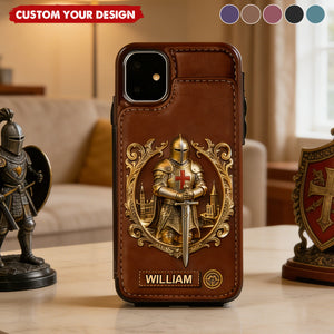 Knight Of God - Personalized Wallet Phone Case