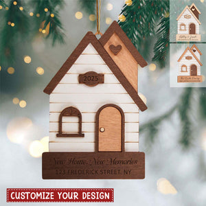 Personalized New Home 2025 Christmas Ornament ,Our First Home Keepsake