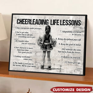 Personalized Cheerleading Kid Poster - Gift For Cheerleader, Cheerleading Lovers