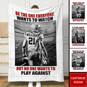 Personalized American Football Blanket - Gift For American Football Player