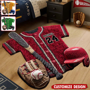 Personalized Baseball Doormat/ Rug - Gift For Baseball Lovers