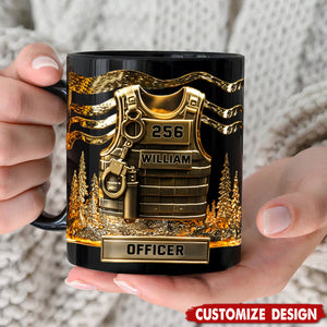 Personalized Police Officer Coffee Mug - Serve And Protect