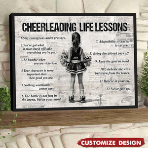 Personalized Cheerleading Kid Poster - Gift For Cheerleader, Cheerleading Lovers