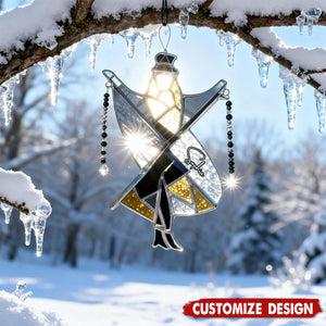 Personalized Boho Dancing Lady Suncatcher