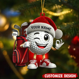 Personalized Golf Ball Ornament-Gift For Golf Lovers-New Release