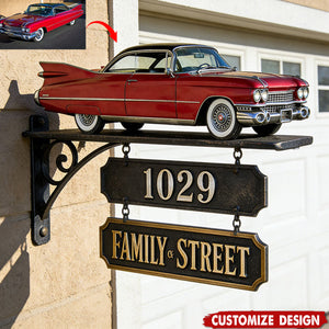Personalized car photo themed doorplates