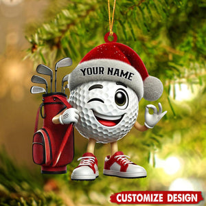 Personalized Golf Ball Ornament-Gift For Golf Lovers-New Release