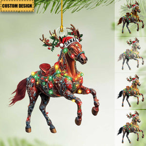 Personalized Horse Christmas Ornament - Gift For Horse Lovers- 2024 New Release