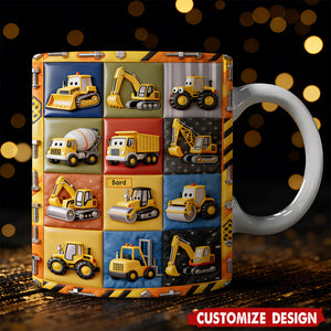 Construction Machine - Personalized Kid Mug