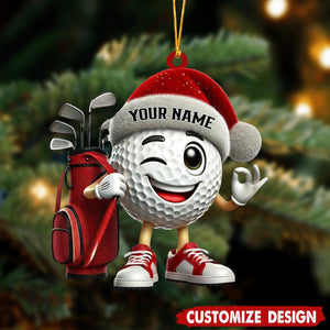 Personalized Golf Ball Ornament-Gift For Golf Lovers-New Release