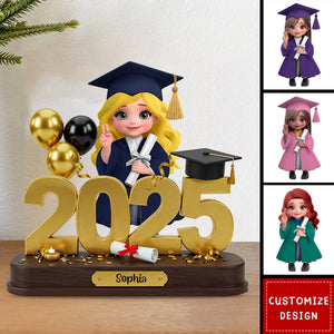 Graduation Gift - Personalized Graduation Shaped Acrylic Plaque