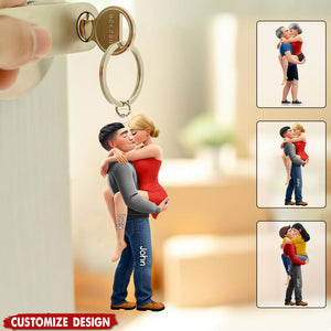 New Release - Personalized Couple Acrylic Keychain - Gifts For Couple