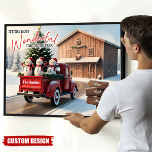 Personalized It's The Most Time Of The Year Family Poster