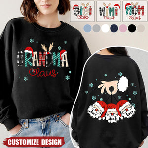 Personalized Mom Grandma Heart Sweatshirt - Great Gift For Grandma