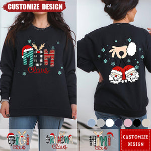 Personalized Mom Grandma Heart Sweatshirt - Great Gift For Grandma