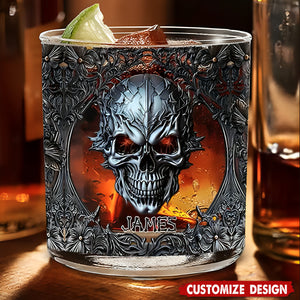 Cool Skull - Personalized Skull Whiskey Glass