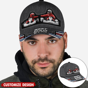 Kart Racing Loving Dad & Kid - Personalized Father Classic Cap