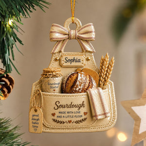 Personalized Sourdough Ornament,Gift For Bread lover