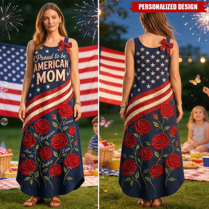 Personalized Proud Mom Maxi Dress-Gifts For Mom