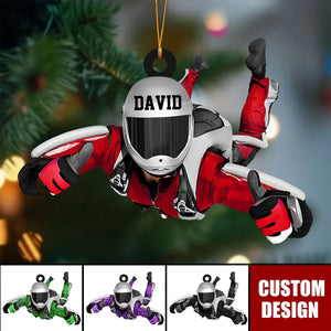 Personalized Skydiving Christmas Ornament, Gift For Skydiving Lovers - New Release