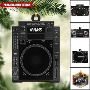 Personalized DJ Mixer Table Christmas Ornament