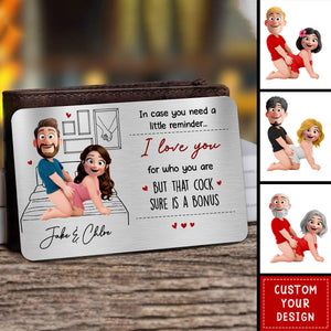I Promise To Always Be By Your Side Or Under You Or On Top Of You Gift For Him/Her - Personalized Wallet Card