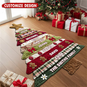 Merry Christmas - Personalized Family Non-Slip Tufted Rug