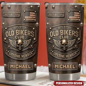 Old Biker Club-Personalized Biker Tumbler