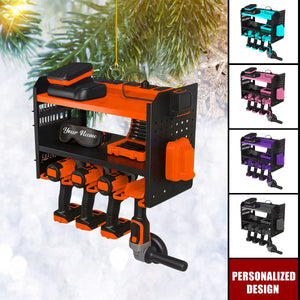 Personalized Mechanic Tool Box Ornament-Gift for Dad, Husband, Handyman