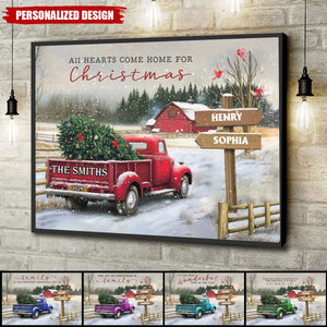 Personalized Family Farm Christmas Truck Poster-Gifts For Truck Lover-New Release