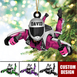 Personalized Skydiving Christmas Ornament, Gift For Skydiving Lovers - New Release