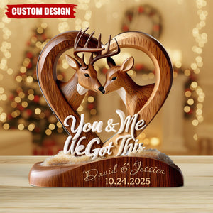 You And Me We Got This - Personalized Custom Shaped Acrylic Plaque