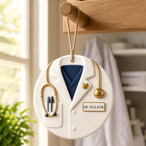 Custom Doctor Ornament ,Personalized Medical School Gift for New Doctor