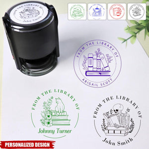 From the Library of-Personalized Book Stamp-Book Lover Gift