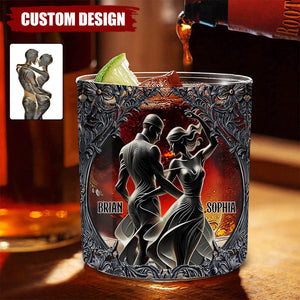 You & Me - Personalized Couple Whiskey Glass