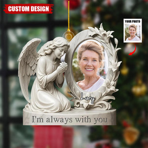 Personalized Angel Memorial Photo Christmas Ornament - Gift for Loved Ones