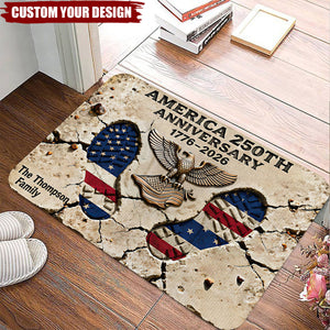 America 250th Anniversary Doormat - Personalized Gifts