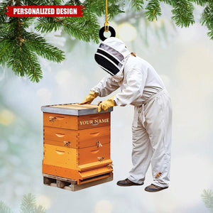 Personalized Beekeeper Ornament-Gift For Honeybee Keeper