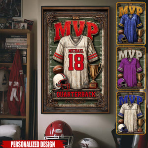 Gift For Football Son/ Daughter-Personalized Football Poster