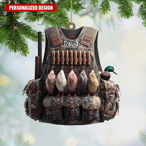 Personalized Duck Hunting Christmas Ornament Gift For Hunter