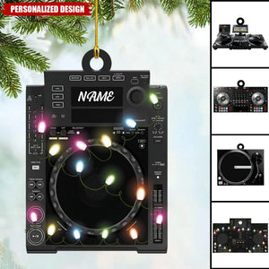 Personalized DJ Mixer Table Christmas Ornament